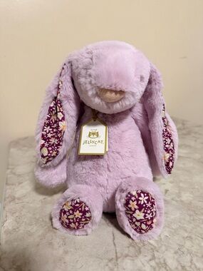 Jellycat my name is thistlepop blossom luxe bunny